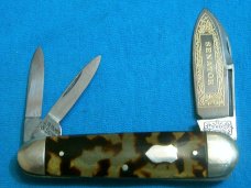 VINTAGE J W HICKEY SONS SENATOR 0003 GERMANY FOLDING POCKET KNIFE KNIVES OLD TORTOISE FANCY HANDLE