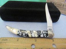 Case XX 2006 White & Black Jasper Tiny Toothpick Pattern # EX10096 SS