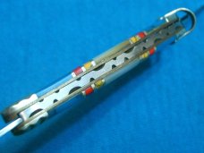 UNCLE HENRY SCHRADE 804JTP CUSTOM PEARL TURQUOISE FOLDING POCKET FOB PEN JACK KNIFE KNIVES