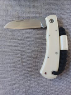 Mhara Native.,N690,..4".coa& box,..Shadow.... Full Hippo Ivory Scales..lanyard w/ivory bead