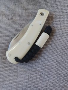 Mhara Native.,N690,..4".coa& box,..Shadow.... Full Hippo Ivory Scales..lanyard w/ivory bead