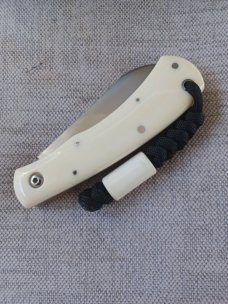 Mhara Native.,N690,..4".coa& box,..Shadow.... Full Hippo Ivory Scales..lanyard w/ivory bead