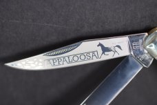 ROUGH RYDER BROWN APPALOOSA BONE TRAPPER FOLDING KNIFE RR1406