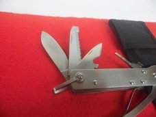 UNBRANDED HANDY STAINLESS MULTI TOOL & NYLON POUCH UNUSED FOR HOME OR CAMPING