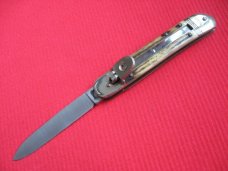 Vintage BONSA German Stag Leverlock Switchblade Knife