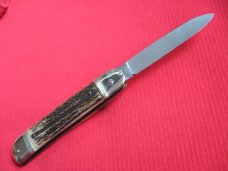 Vintage BONSA German Stag Leverlock Switchblade Knife
