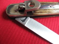 Vintage BONSA German Stag Leverlock Switchblade Knife