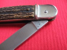 Vintage BONSA German Stag Leverlock Switchblade Knife