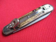 Vintage BONSA German Stag Leverlock Switchblade Knife