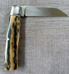 Bobby Toole Mammoth Ivory Native Slipjoint..New, CPM-154 ,4 " .coa and pouch..real color in this one