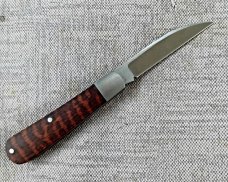 Jeffery Mitchell Snakewood Swayback Jack...3.75" closed..A2.New from maker..coa with pouch 