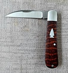 Jeffery Mitchell Snakewood Swayback Jack...3.75" closed..A2.New from maker..coa with pouch 