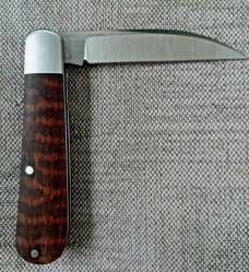 Jeffery Mitchell Snakewood Swayback Jack...3.75" closed..A2.New from maker..coa with pouch 