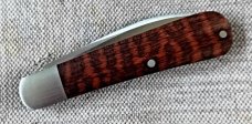 Jeffery Mitchell Snakewood Swayback Jack...3.75" closed..A2.New from maker..coa with pouch 