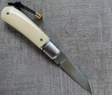 Vincenzo Balistreri Native Lever Taillock.. Hippo Ivory..fluted ..4" closed..AEB-L..coa..slip