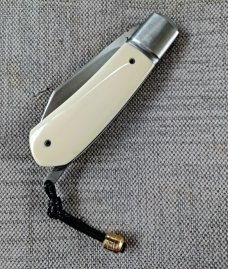 Vincenzo Balistreri Native Lever Taillock.. Hippo Ivory..fluted ..4" closed..AEB-L..coa..slip