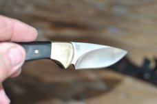 Buck 113 Ranger Custom Shop 7 1/4" OAL Iron Wood NRA Logo Never Used 3 1/8" Blade 