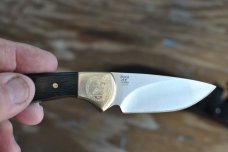 Buck 113 Ranger Custom Shop 7 1/4" OAL Iron Wood NRA Logo Never Used 3 1/8" Blade 