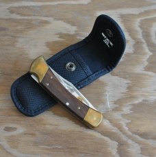 Buck 110 John Morris Bass Pro Founder 24k Gold Blade Etch Mint With Sheath 