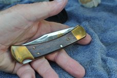Buck 110X Merle Haggard 24k Gold Inscription Branson MO 1992 Comes In Buck Sheath