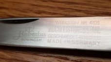 Hubertus Stag Knife, Solingen Germany, Lockback, 4 Blades, Beautiful Stag, Lightly Used & Sharpened.