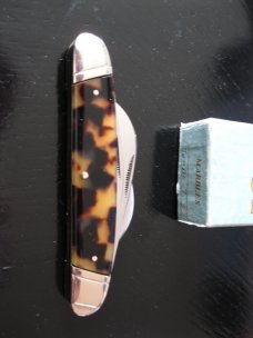 MARBLES SOLINGEN GERMANY TORTOISE PREMIUM JUMBO 4 BLADE CONGRESS KNIFE # 23-K-12