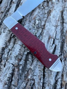 RIAAN RAS CUSTOM BULLET END JACK BURNED RED MICARTA *AMAZING*