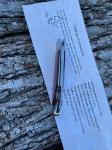 RIAAN RAS CUSTOM BULLET END JACK BURNED RED MICARTA *AMAZING*