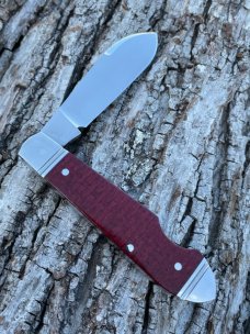 RIAAN RAS CUSTOM BULLET END JACK BURNED RED MICARTA *AMAZING*