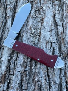 RIAAN RAS CUSTOM BULLET END JACK BURNED RED MICARTA *AMAZING*