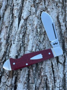 RIAAN RAS CUSTOM BULLET END JACK BURNED RED MICARTA *AMAZING*