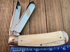 Wendell Carson Fighting Bull Sway Back Trapper Mammoth Ivory 