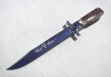 NOS FOX 12" ART. 648 ( PIG STICKER ) GENUINE STAG MANIAGO ITALY LEVER LOCK FOLDING HUNTING KNIFE 