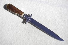 NOS FOX 12" ART. 648 ( PIG STICKER ) GENUINE STAG MANIAGO ITALY LEVER LOCK FOLDING HUNTING KNIFE 