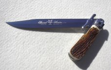 NOS FOX 12" ART. 648 ( PIG STICKER ) GENUINE STAG MANIAGO ITALY LEVER LOCK FOLDING HUNTING KNIFE 
