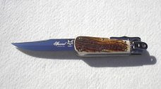 NOS FOX 12" ART. 648 ( PIG STICKER ) GENUINE STAG MANIAGO ITALY LEVER LOCK FOLDING HUNTING KNIFE 