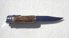 NOS FOX 12" ART. 648 ( PIG STICKER ) GENUINE STAG MANIAGO ITALY LEVER LOCK FOLDING HUNTING KNIFE 