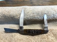 Case XX Stainless USA 1 Dot (1989) Bone 6347 HP SSP Tested XX Razor Edge Stockman Knife # 23-K-13