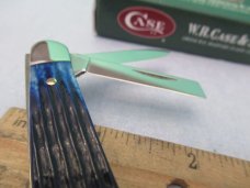 Case XX 2004 Blue Bone Seahorse Whittler Pattern # 6355WH SS