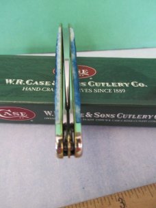 Case XX 2004 Blue Bone Seahorse Whittler Pattern # 6355WH SS