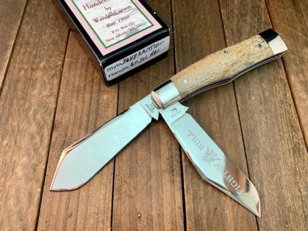 Wendell Carson Fighting Bull Gunstock Jack Giraffe Bone Wendell Carson Fighting Bull Gunstock Jack Giraffe Bone
