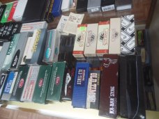 OVER 60 VINTAGE EMPTY USED KNIFE BOXES CASE XX OLD TIMER KABAR etc.