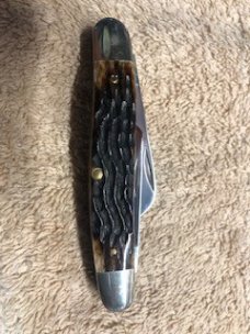 Case XX PRETTY BONE KNIFE USA 6347 HP STOCKMAN 5-DOT 1985 # 23-K-15