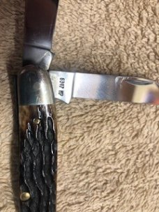 Case XX PRETTY BONE KNIFE USA 6347 HP STOCKMAN 5-DOT 1985 # 23-K-15