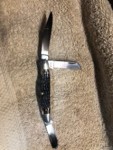 Case XX PRETTY BONE KNIFE USA 6347 HP STOCKMAN 5-DOT 1985 # 23-K-15