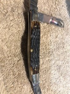 Case XX PRETTY BONE KNIFE USA 6347 HP STOCKMAN 5-DOT 1985 # 23-K-15