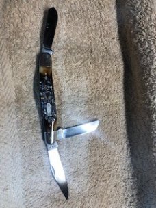 Case XX PRETTY BONE KNIFE USA 6347 HP STOCKMAN 5-DOT 1985 # 23-K-15