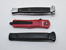 Lot of (3) OTF Out-The-Front Automatic Switchblade Knives - 2 Vintage - 1 Newer