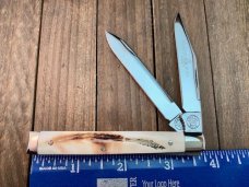 Wendell Carson Fighting Bull Doctor’s Knife Warthog Ivory 