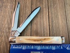 Wendell Carson Fighting Bull Doctor’s Knife Warthog Ivory 